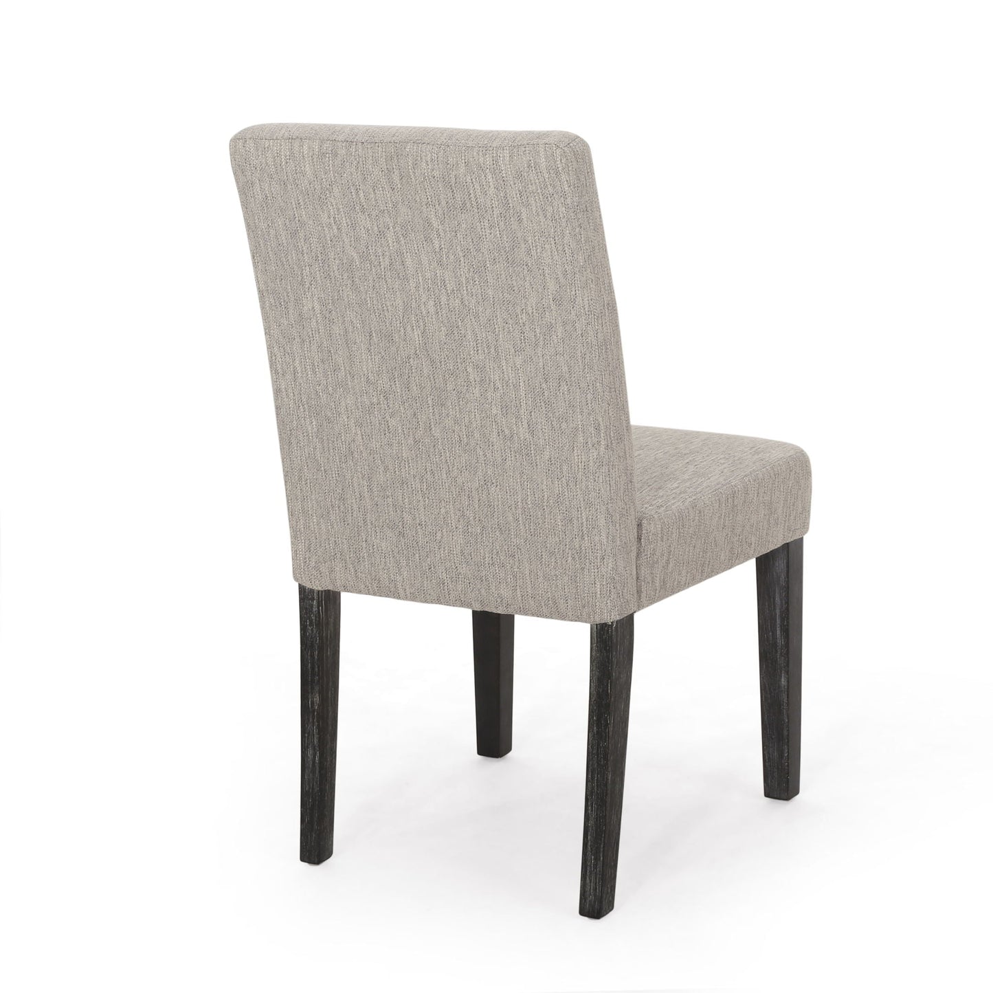 Contemporary Dining Chair with Upholstered Seating and Tapered Legs