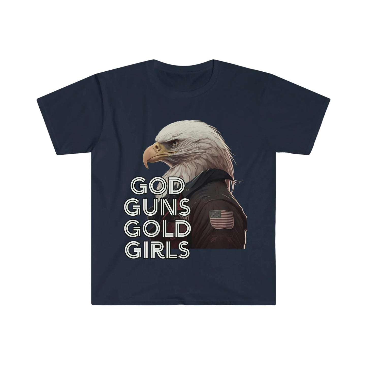 God, Guns, Gold, Girls Bald Eagle Tee