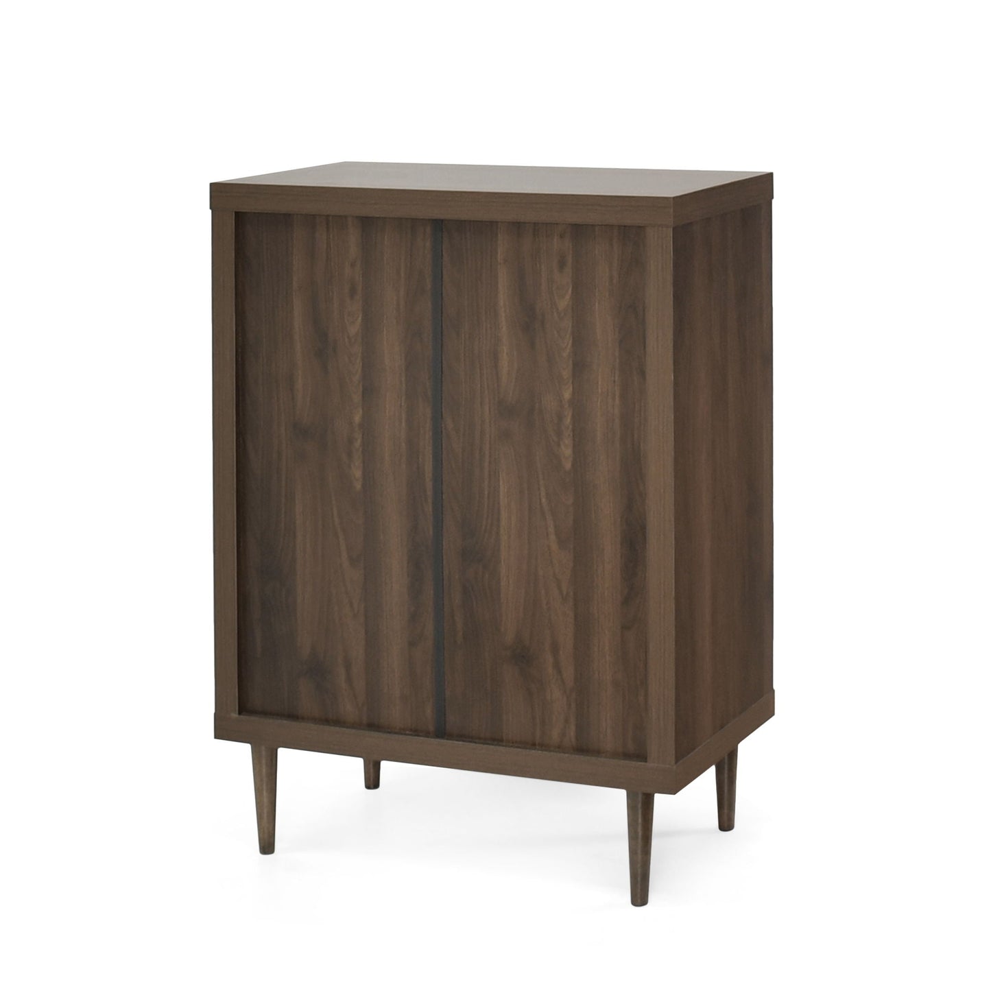 Farhart Mid Century Modern 4 Drawer Dresser - Walnut