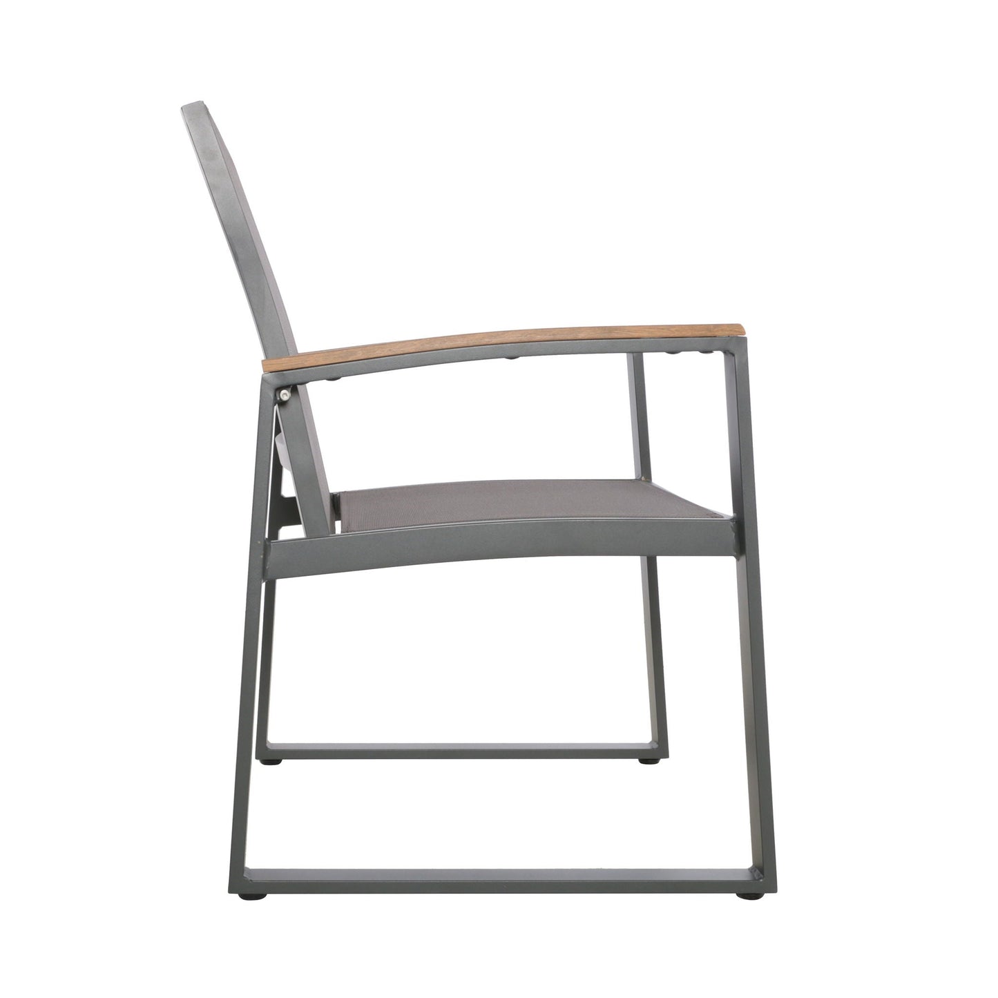 Aresha Metal Outdoor Dining Armchair (Set of 2) - Gray