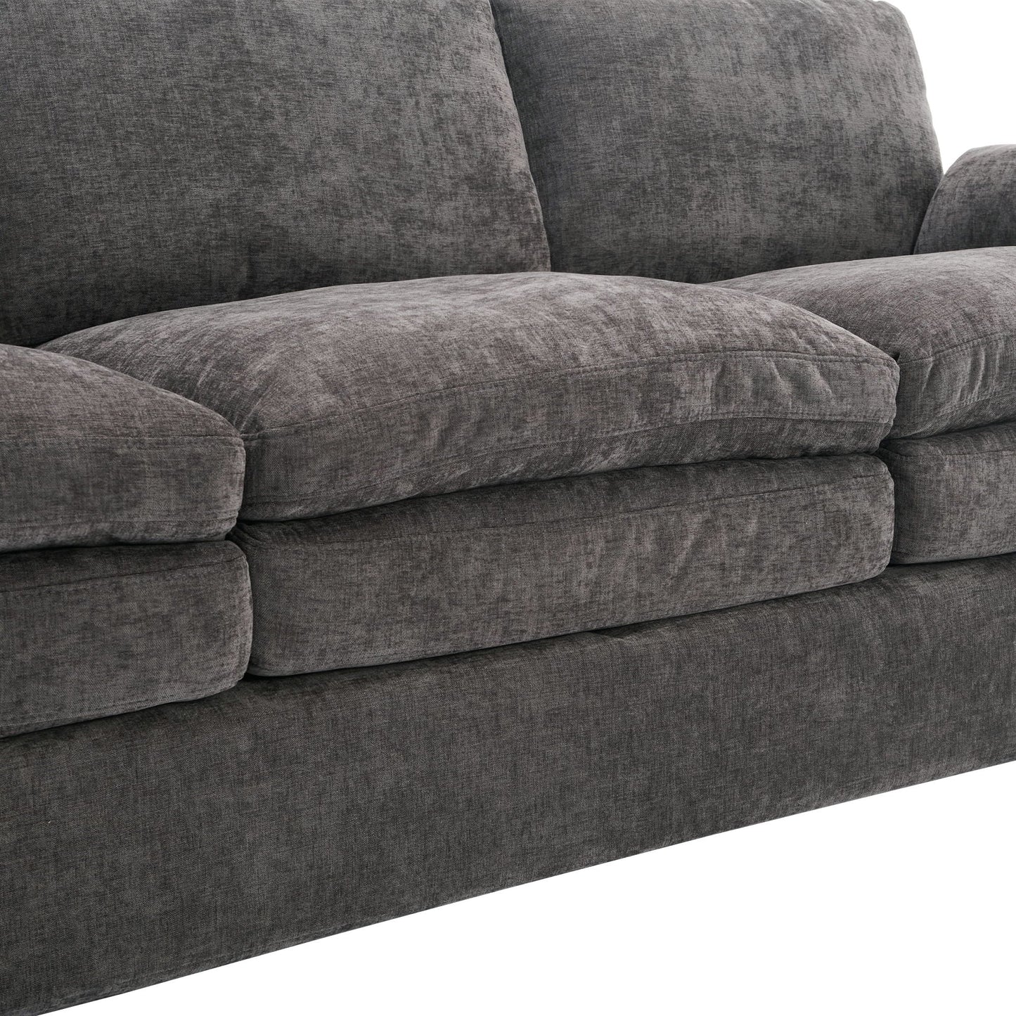 Cozy Upholstered Cushion Loveseat Sofa For Living Room