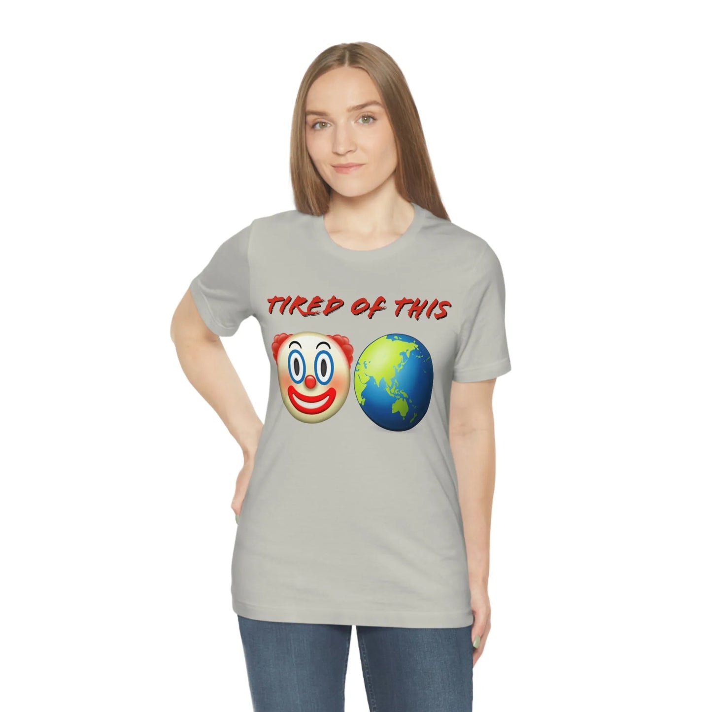 Tired Of This Clown World Emoji T-Shirt