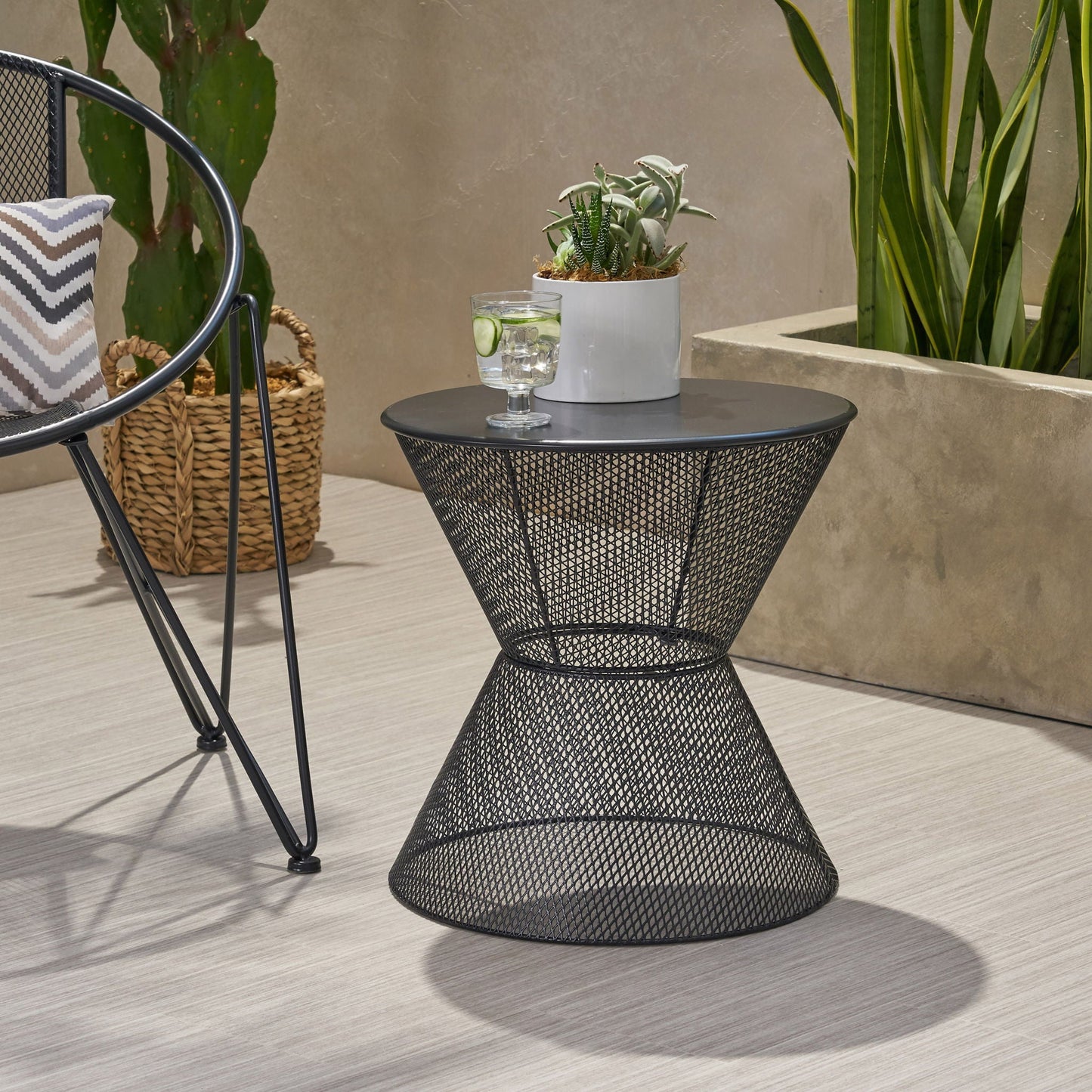 Nevada Contemporary Side Table With Design
