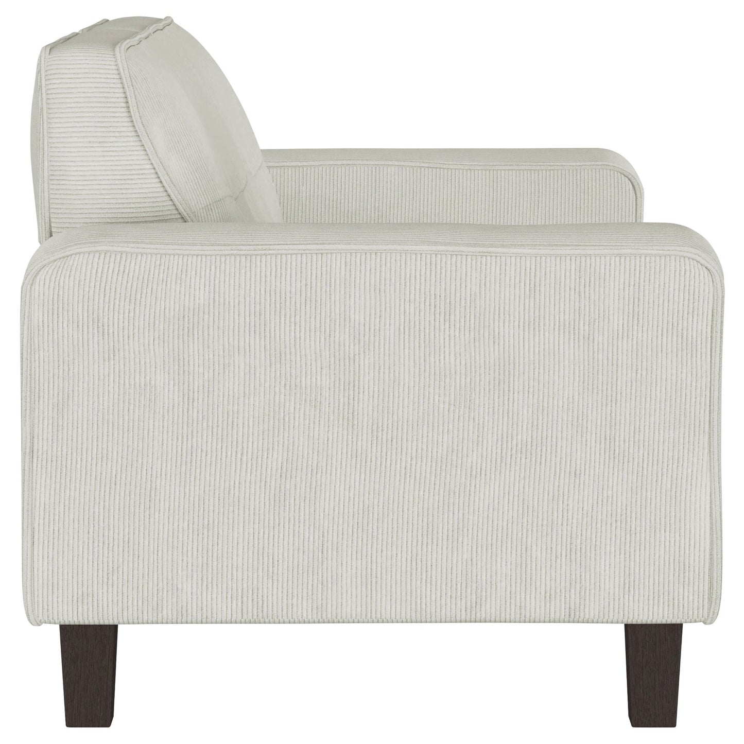 Xana - 2 Piece Upholstered Track Arm Sofa Set - Greige