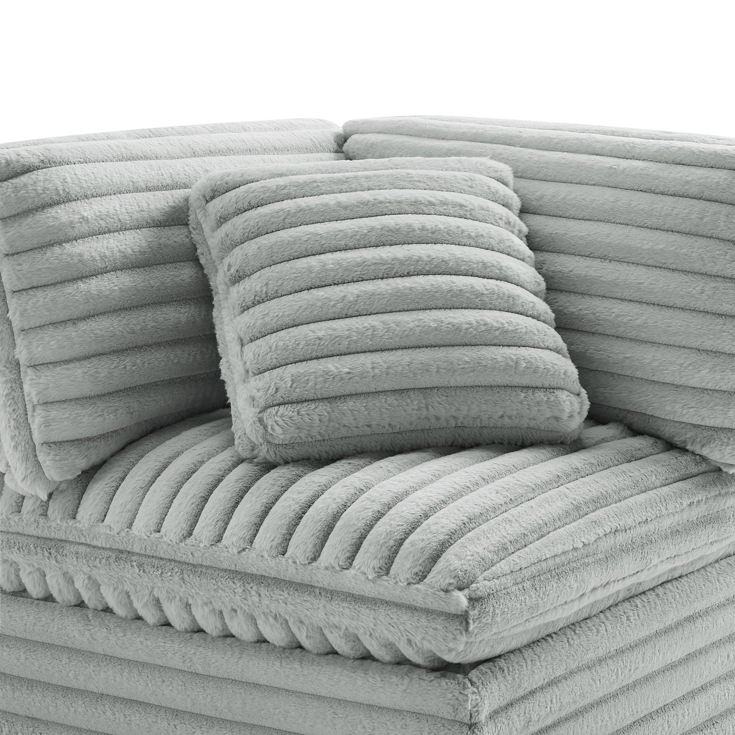 Jenny - Corner Accent Chair - Gray