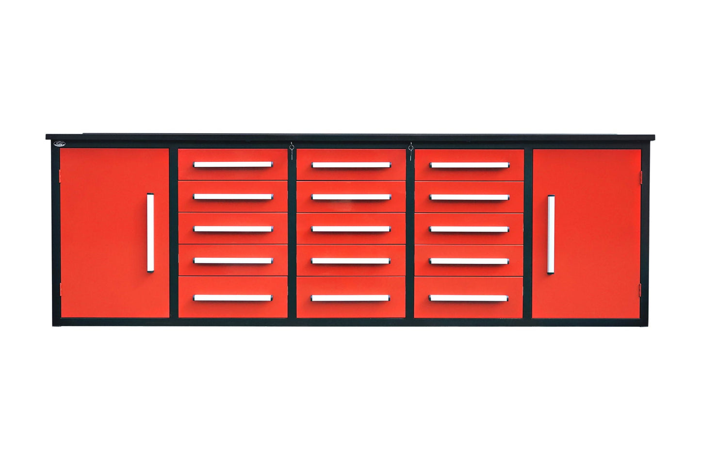 Storage Cabinet With Work Bench (15 Drawers And 2 Cabinets)