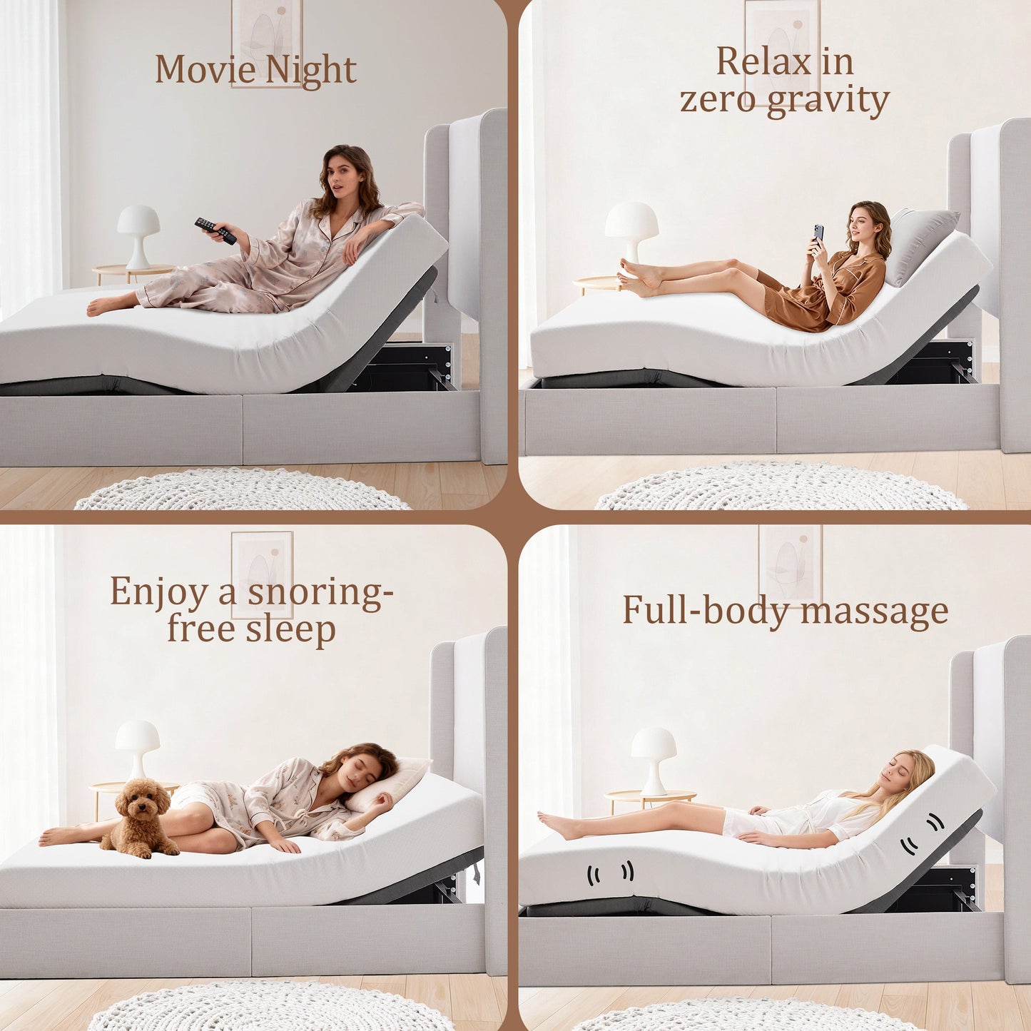 Caron 4.0 Ergonomic Queen Size Adjustable Bed Frame