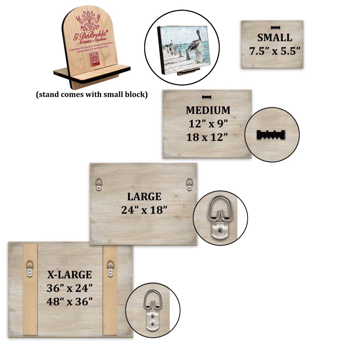 Fishing Boat Wood Wooden Coastal Wall Art by Nature Wonders - Coastal Sea-Life Decor - 95235B