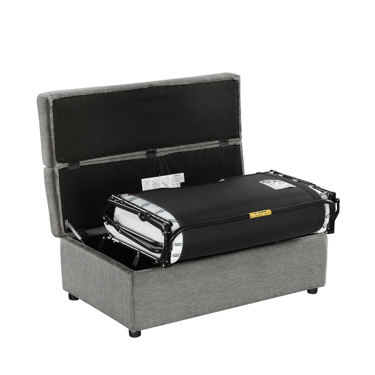 Twin Size Folding Ottoman Sleeper Bed With Mattress Convertible Guest Bed