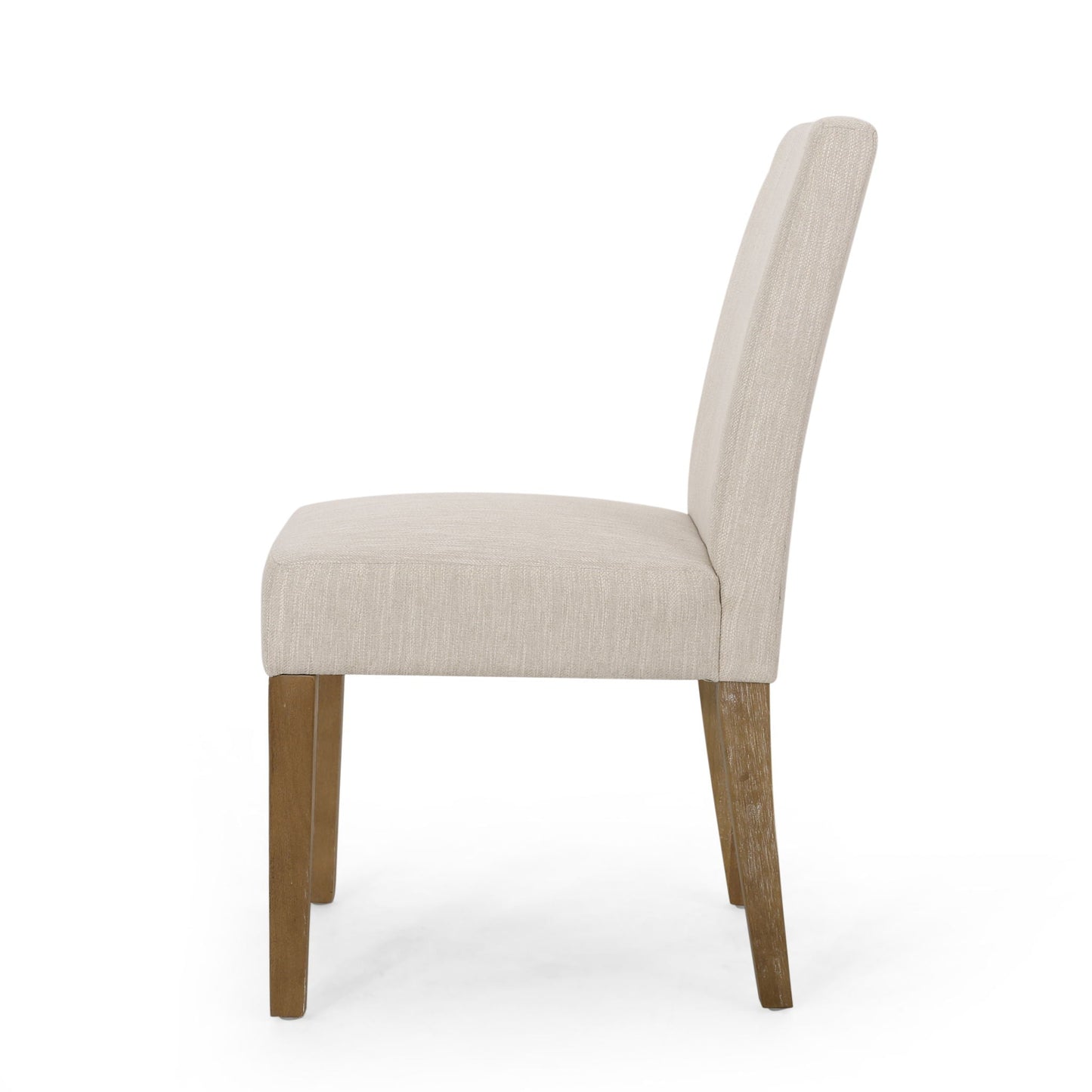 Contemporary Dining Chair with Upholstered Seating and Tapered Legs