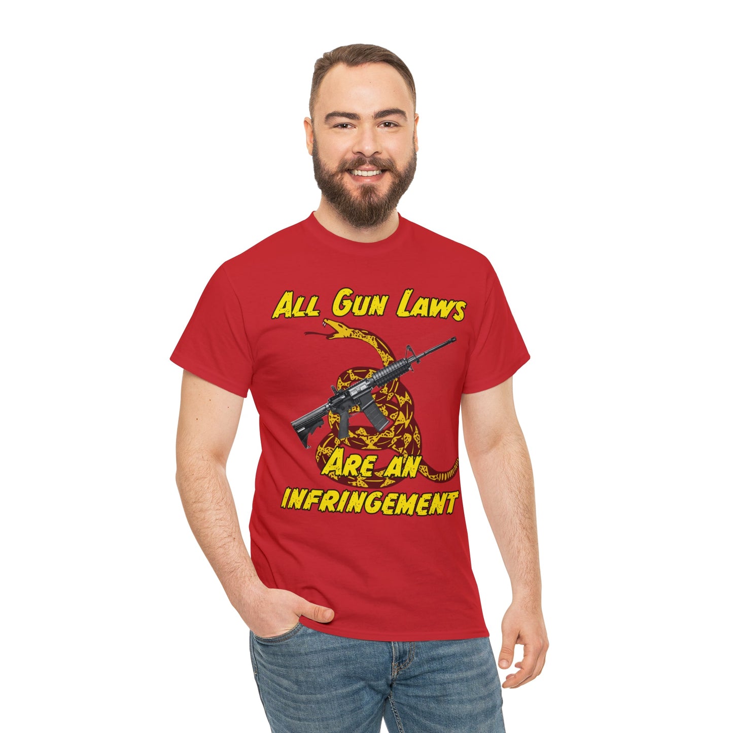 All Gun Laws Are Infringements AR15 Gadsden T-Shirt