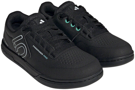 Five Ten Freerider Pro Flat Shoes - Women's Core BLK/Crystal White/Acid Mint 5