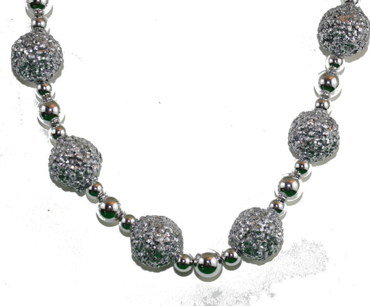 Beaded Garland Silver - 72"