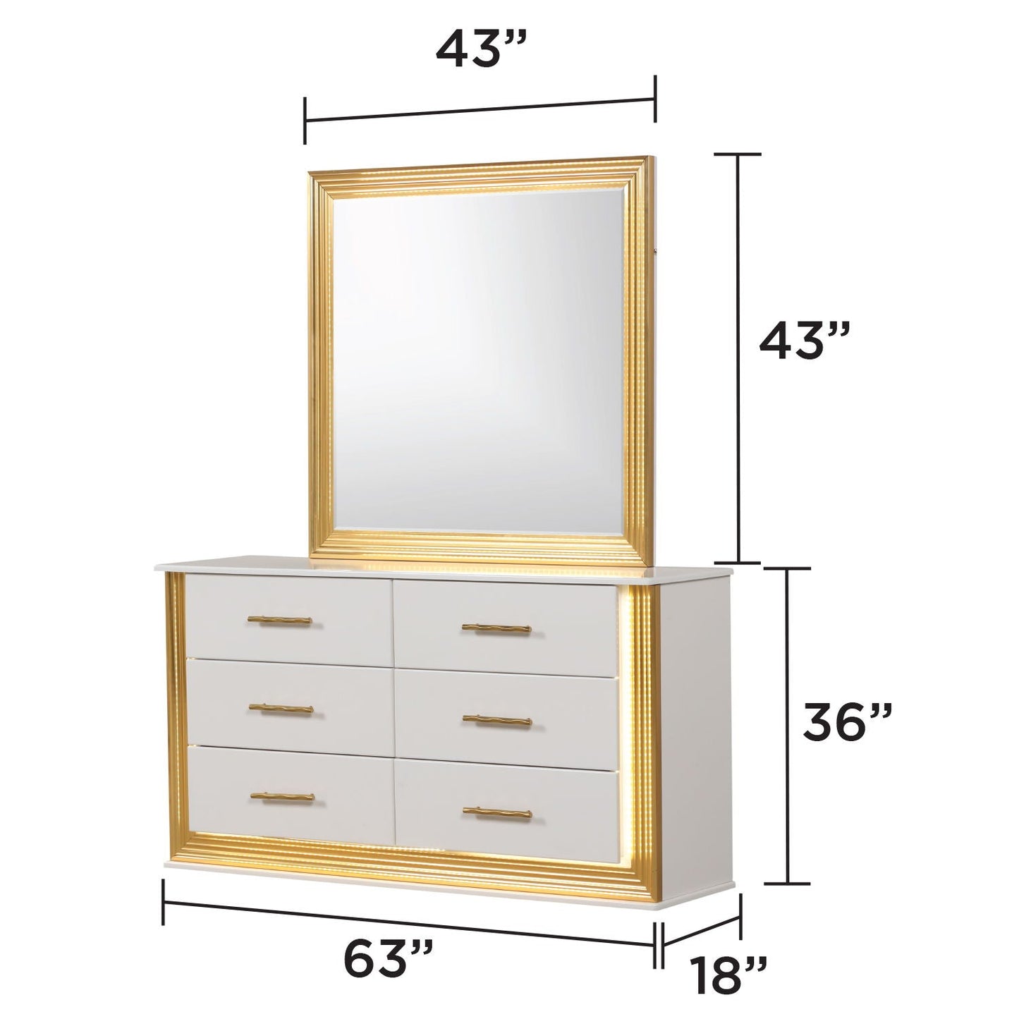Obsession - Bedroom Set & LED