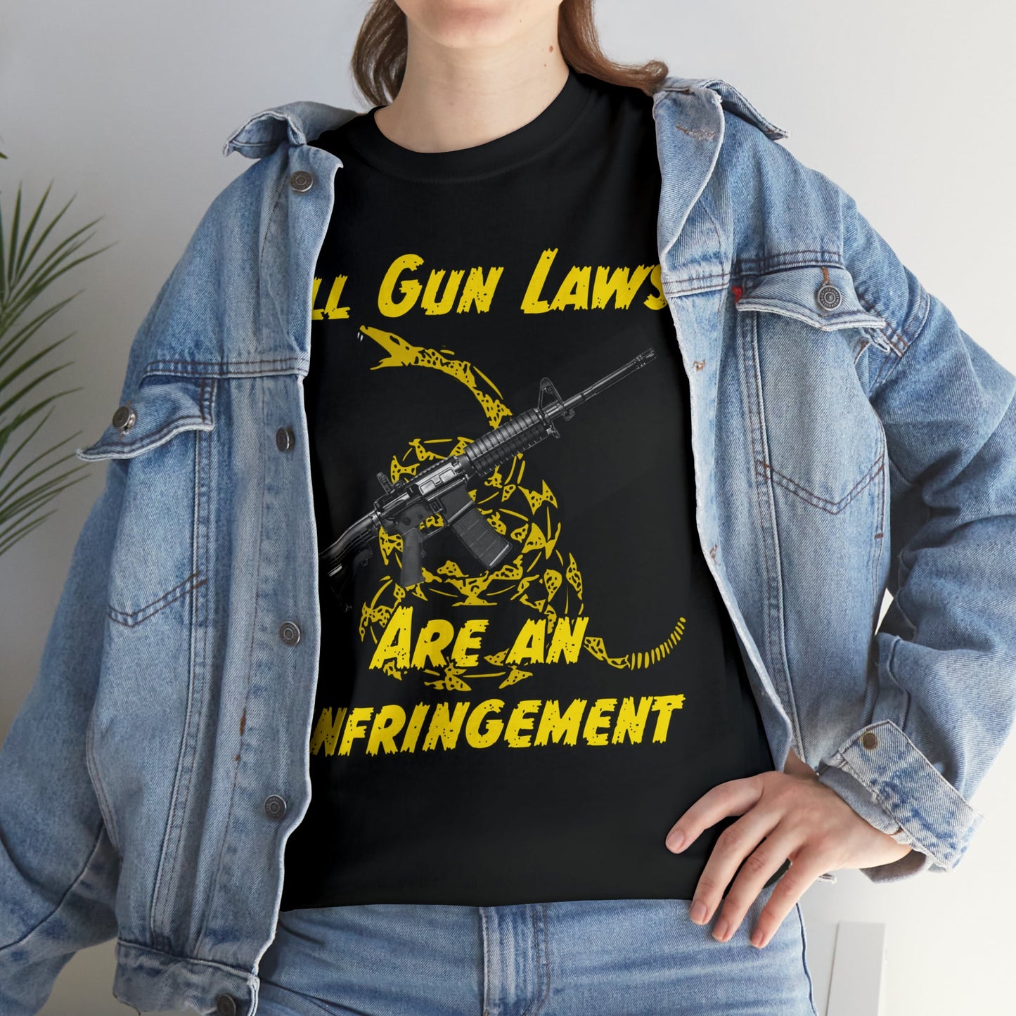 All Gun Laws Are Infringements AR15 Gadsden T-Shirt