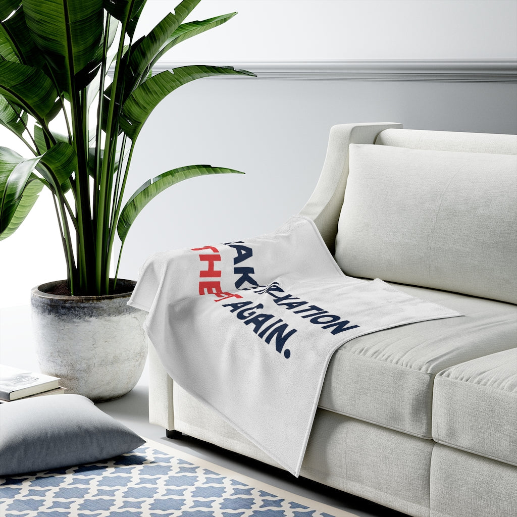 Make Taxation Theft Again Velveteen Plush Blanket
