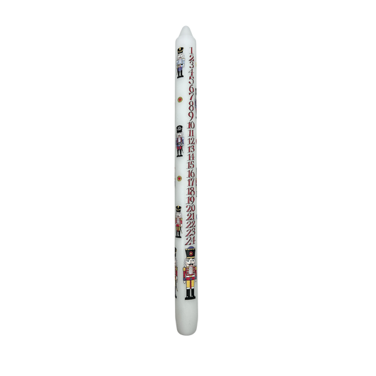 Advent Taper Candle - Nutcracker