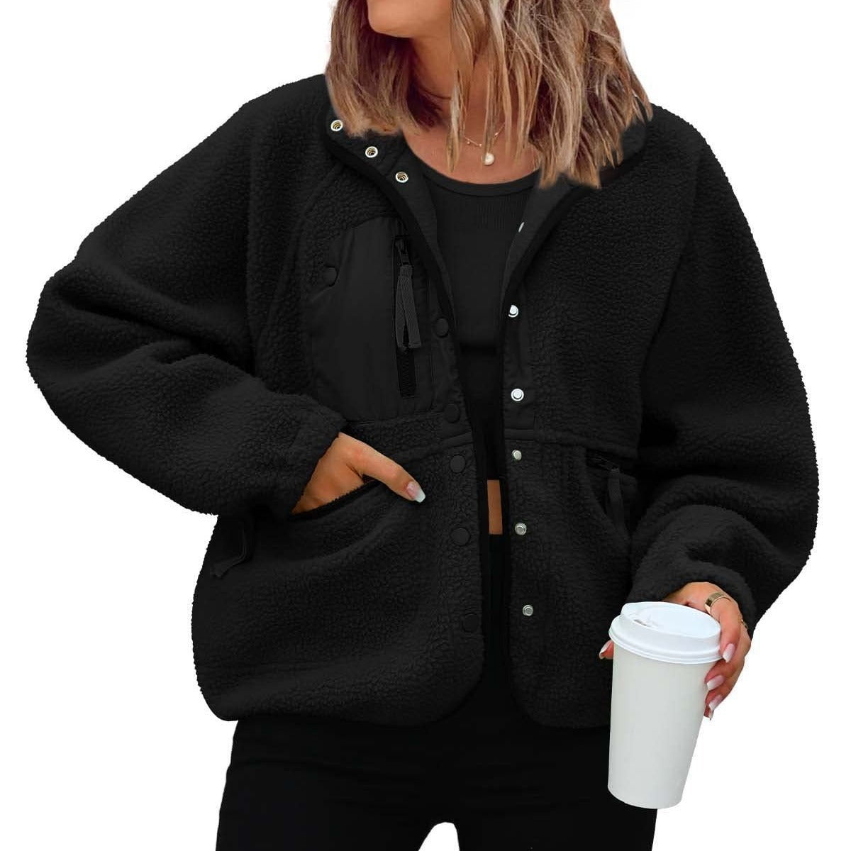 Polar Fleece Sports And Leisure Sweater Jacket Top