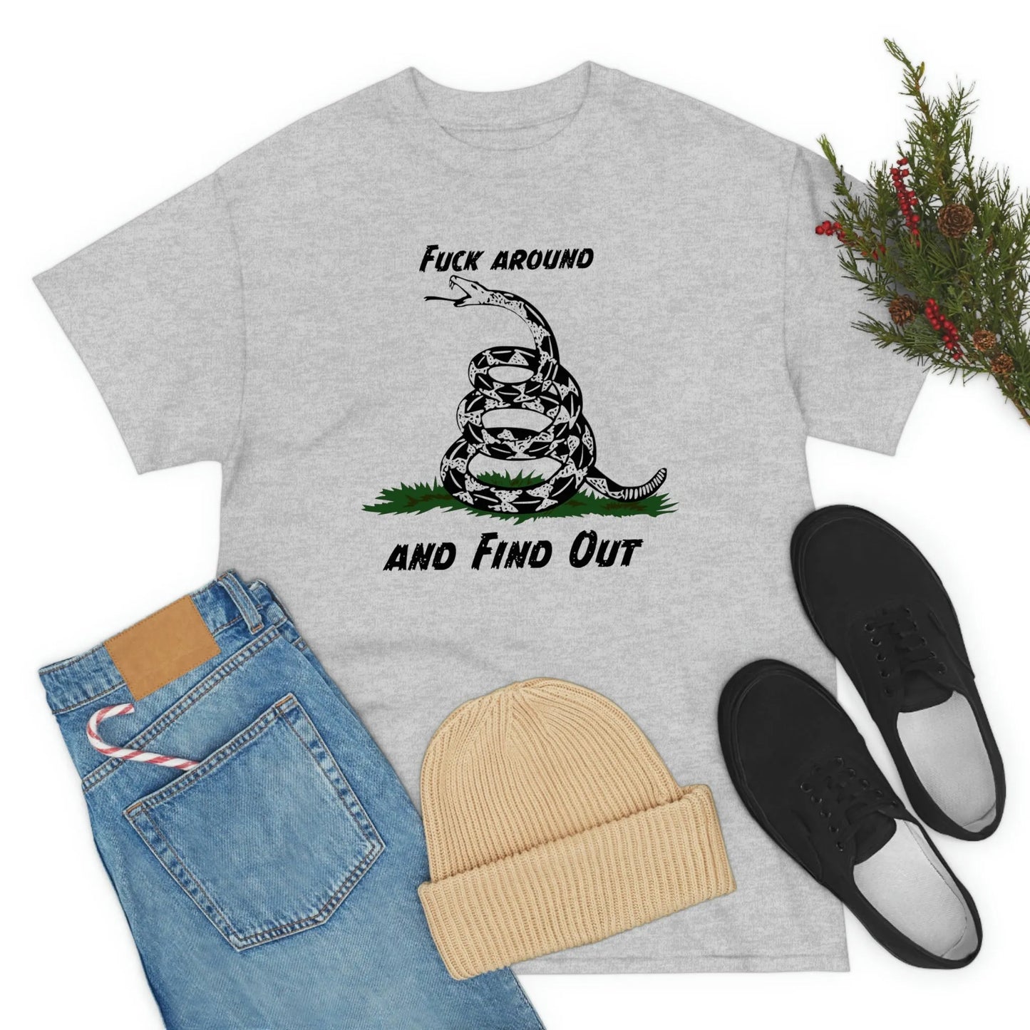Walton & Johnson: FAFO Gadsden T-Shirt - 4LibertyShop.com