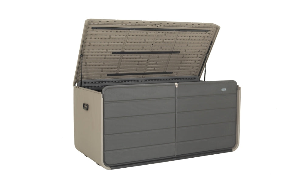 200 Gallon Plastic Deck Box with Lock and Waterproof Lid