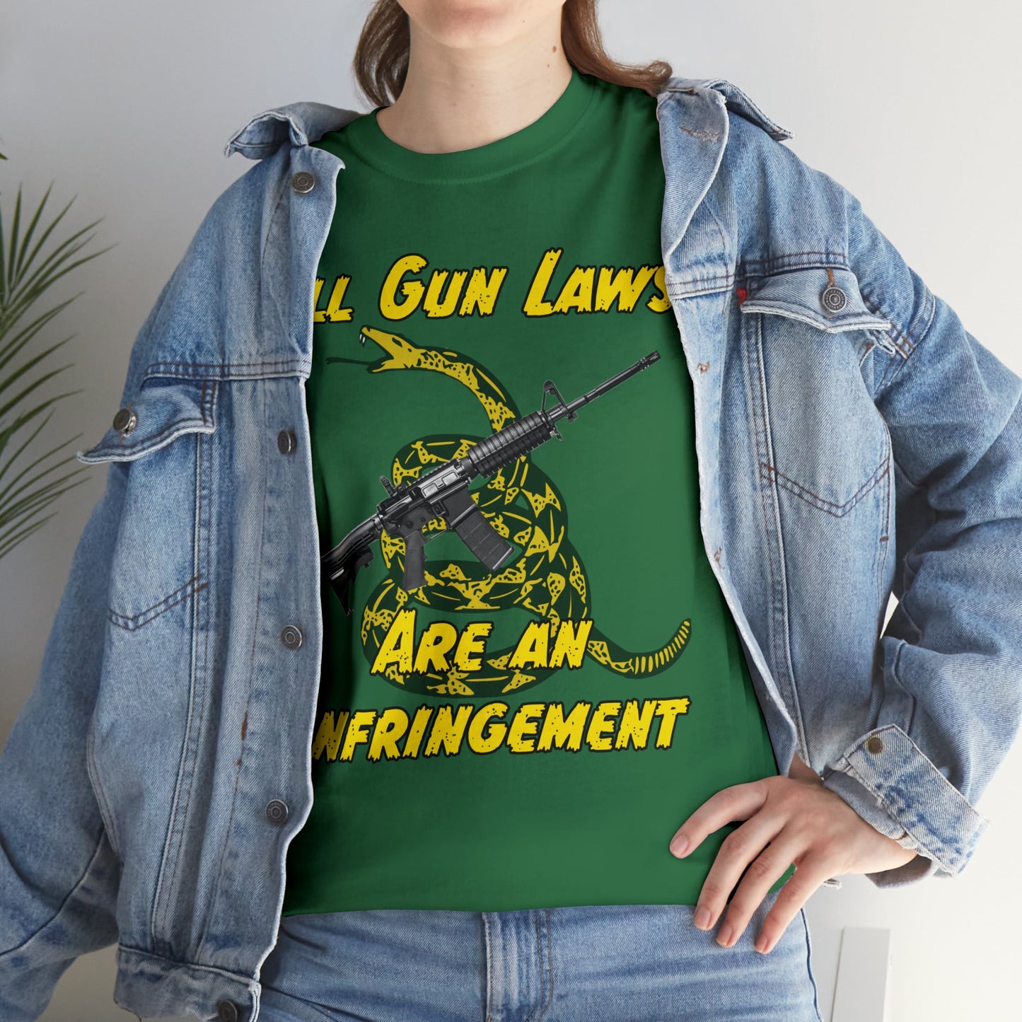 All Gun Laws Are Infringements AR15 Gadsden T-Shirt