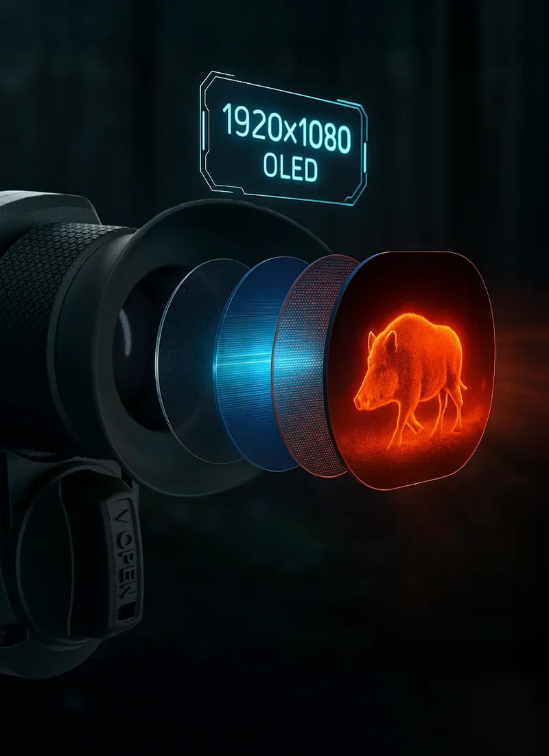ATN BlazeHunter XD LRF 1280x1024 Thermal Monocular - 2-16x, 50mm