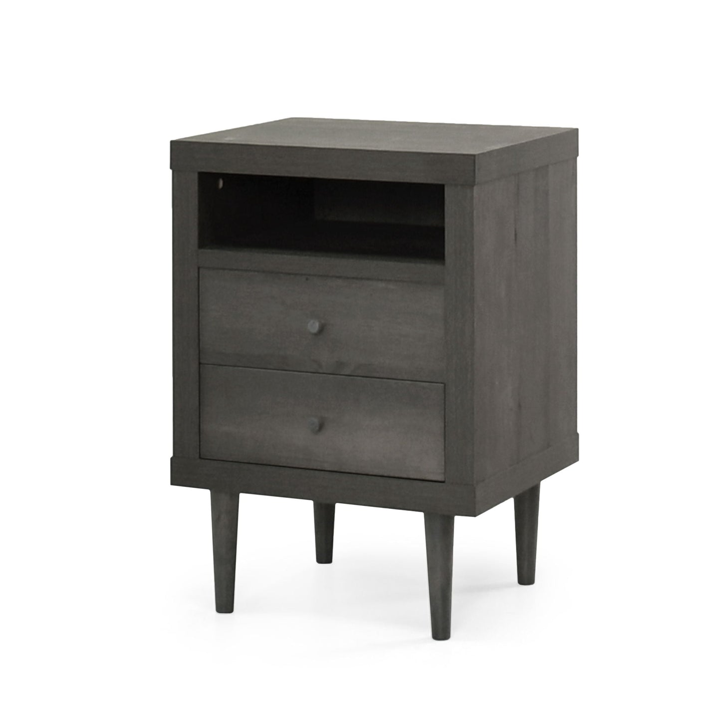 Nystrom Mid Century Modern 2 Drawer Nightstand