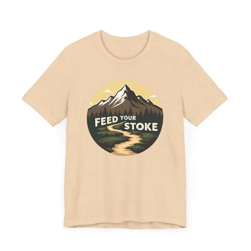 Ocean State Styles Feed Your Stoke T Shirt Mountain Graphic