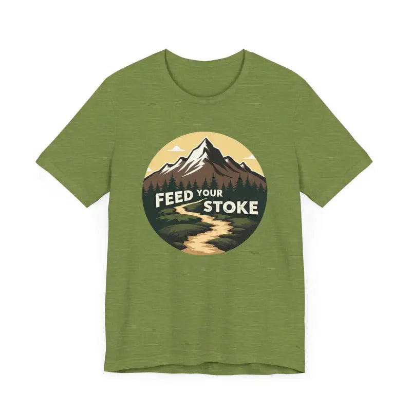 Ocean State Styles Feed Your Stoke T Shirt Mountain Graphic