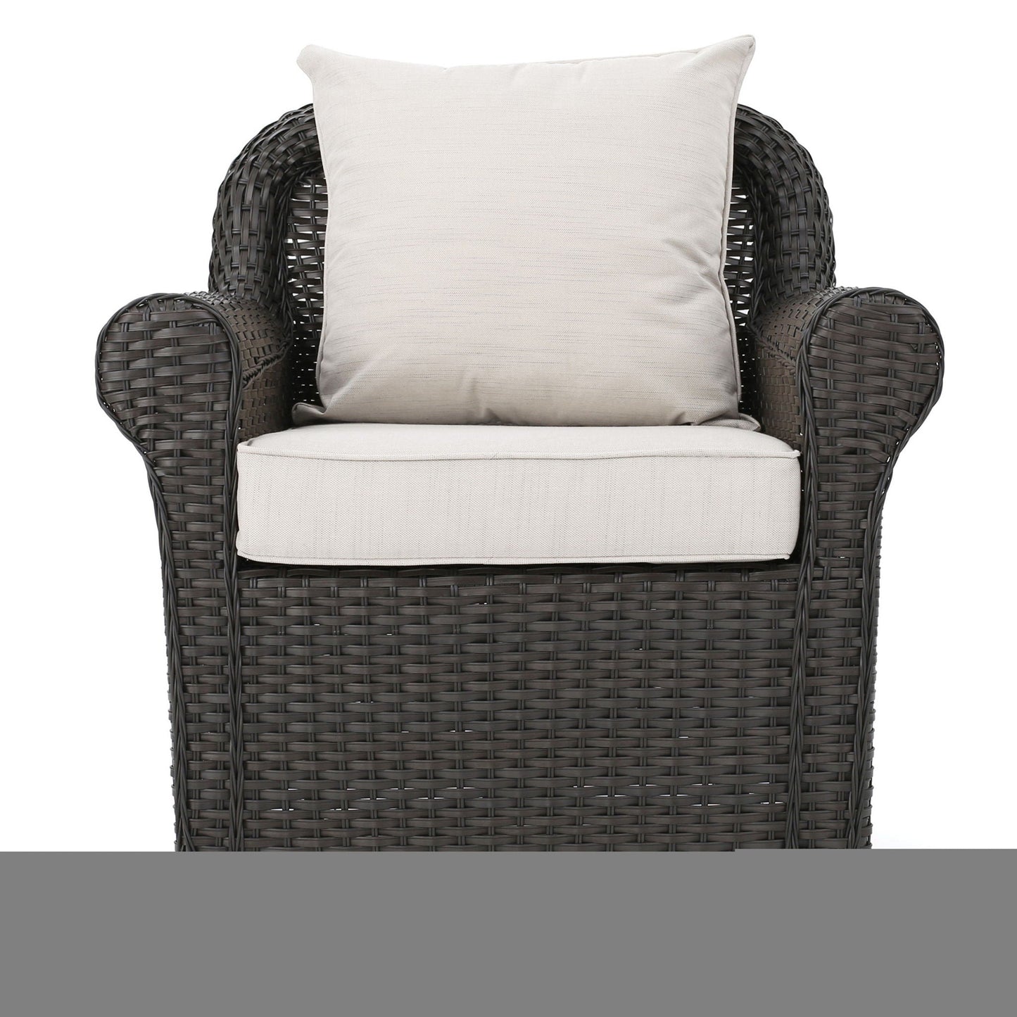 Amaya Outdoor Swivel Rocker Chair with Water Resistant Cushions
