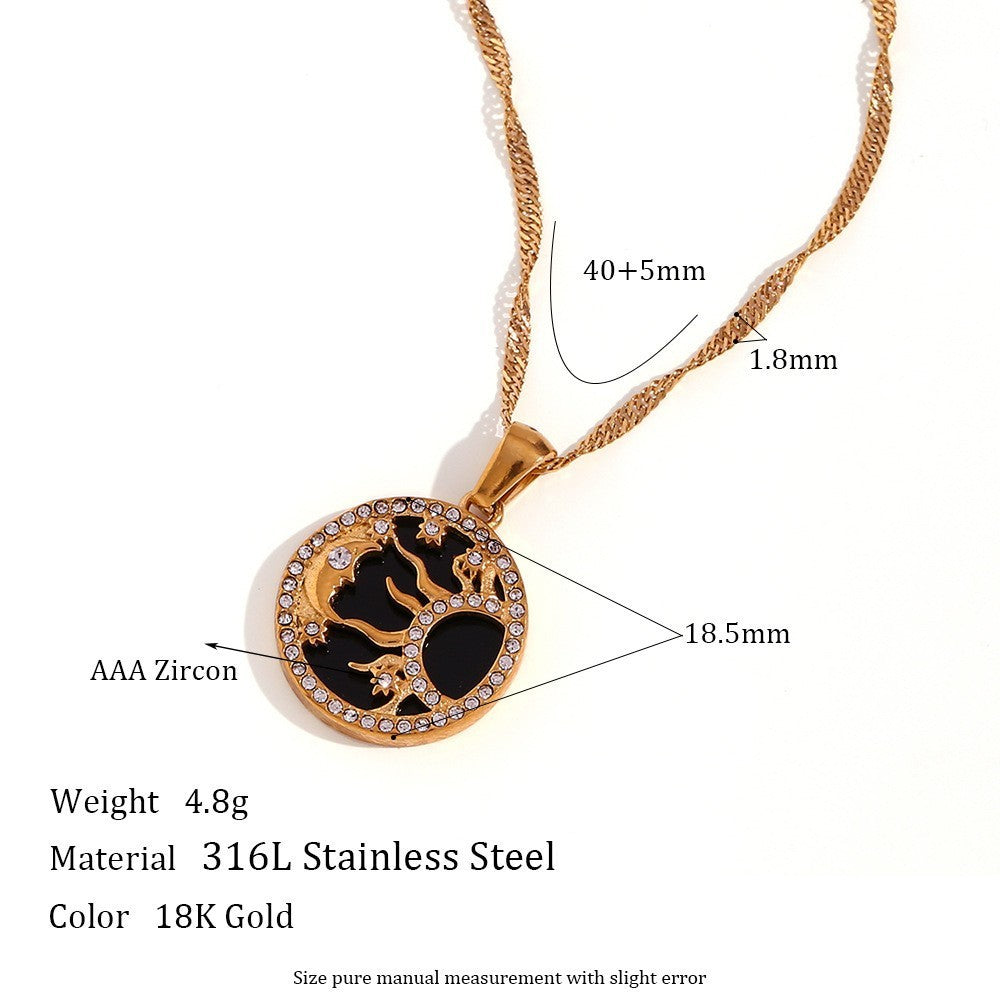 Fashionable And Stylish Retro Titanium Stainless Steel Necklace
