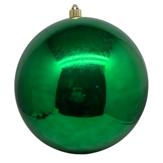 12" Commercial Shatterproof Ball Ornament - Emerald Green