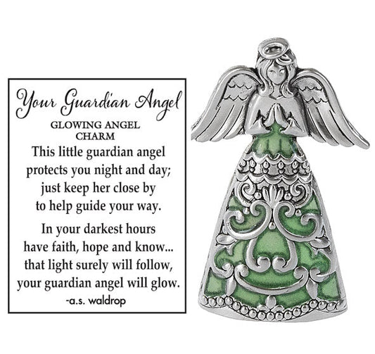 Glow in the Dark Guardian Angel Charm