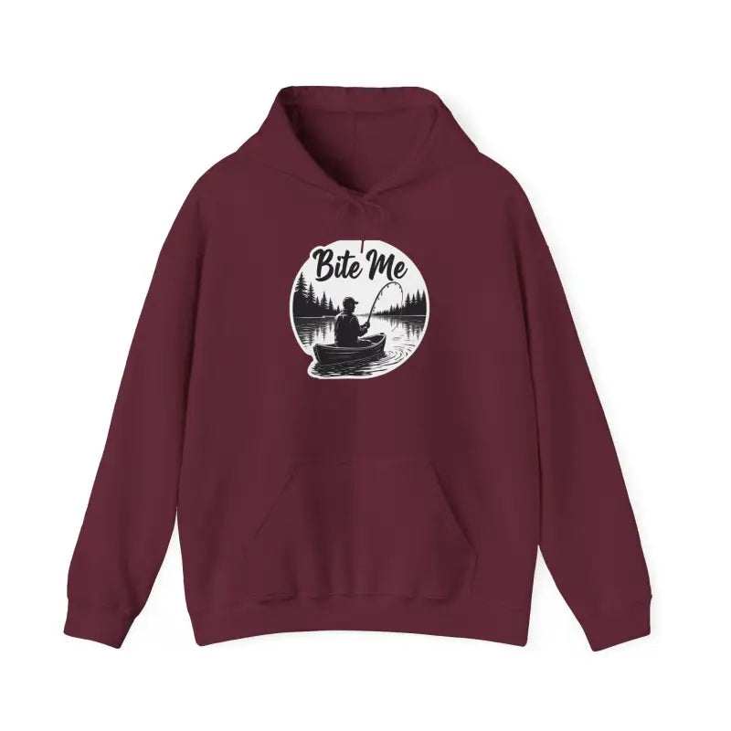 Ocean State Styles Hooded Sweatshirt Fishing Bite Me Unisex