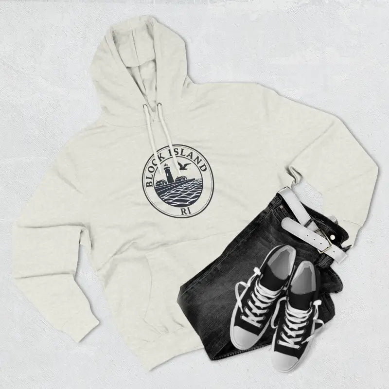 Ocean State Styles Hoodie Block Island Lighthouse Design