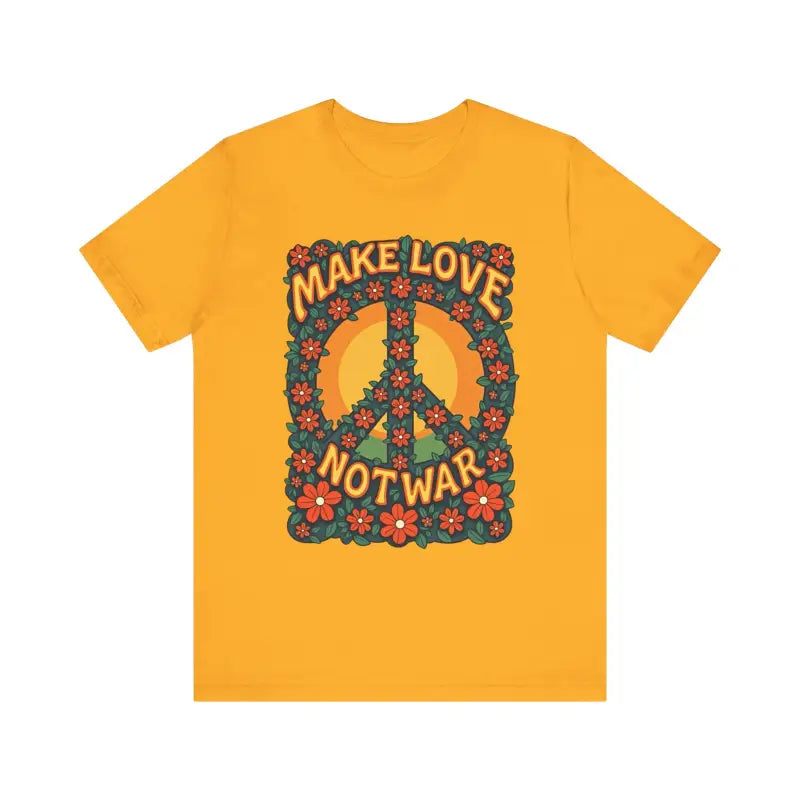 Ocean State Styles T Shirt Floral Peace Sign Cotton
