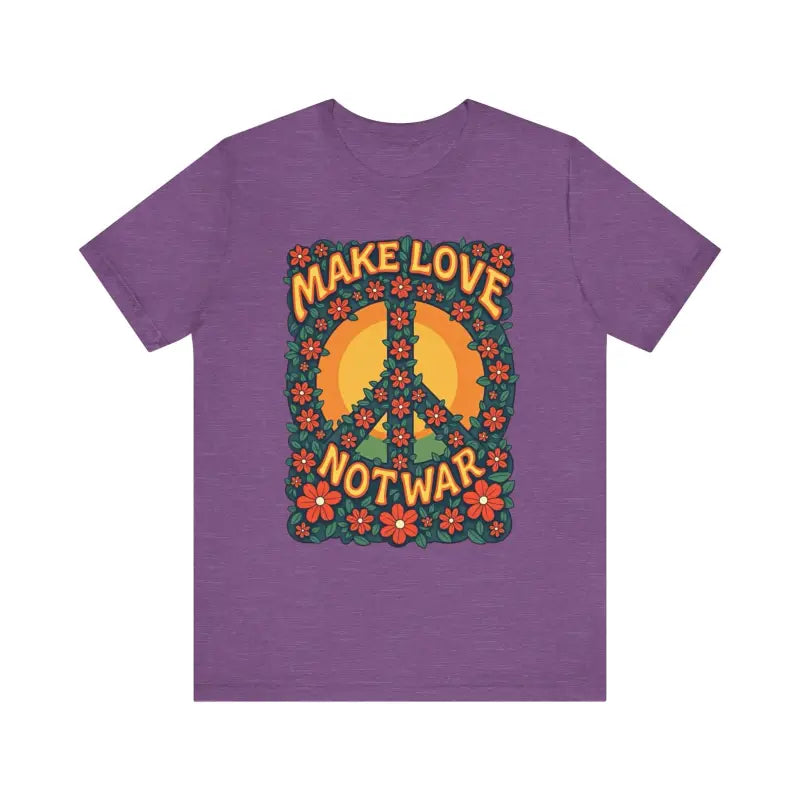 Ocean State Styles T Shirt Floral Peace Sign Cotton