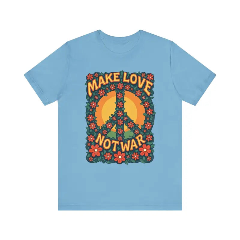 Ocean State Styles T Shirt Floral Peace Sign Cotton
