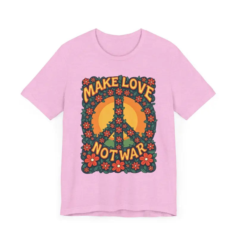 Ocean State Styles T Shirt Floral Peace Sign Cotton