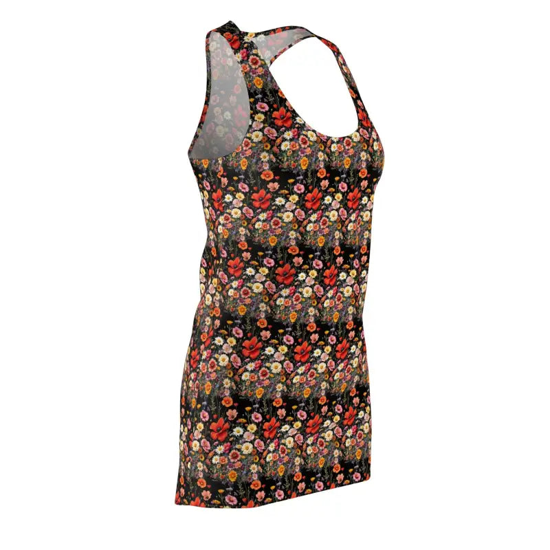 Ocean State Styles Dress Floral Print Racerback Tank Dress