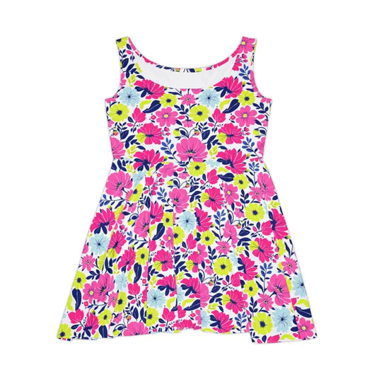 Ocean State Styles Floral Sleeveless Skater Dress Women