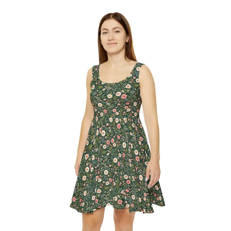 Ocean State Styles FloraBoutique Skater Dress Floral Print