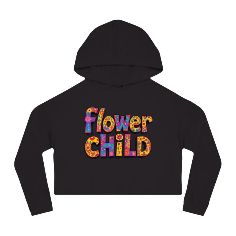 Ocean State Styles Hoodie Flower Child Cropped Floral Print