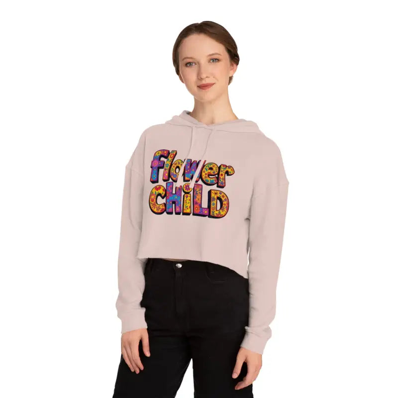 Ocean State Styles Hoodie Flower Child Cropped Floral Print