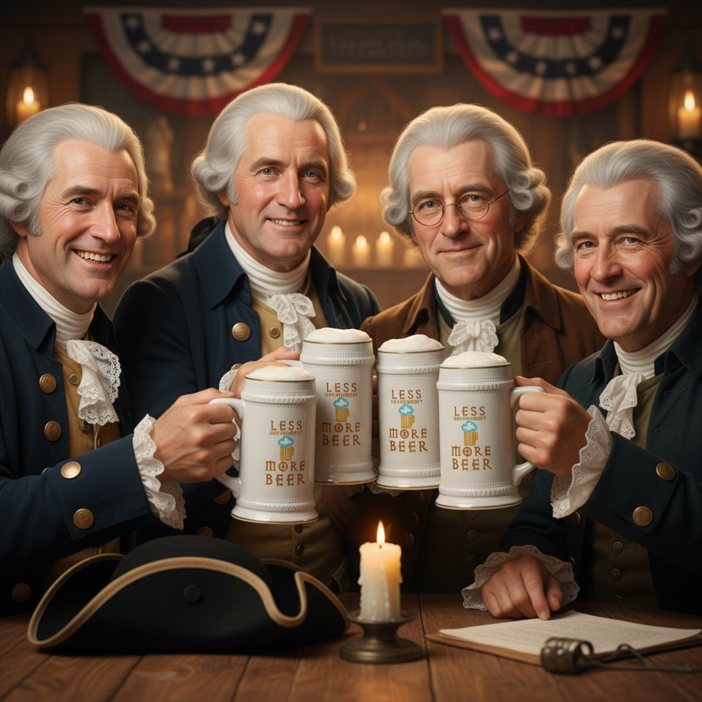Less Government More Beer Stein Mug - Patriotic Beer Stein - 4LibertyShop.com