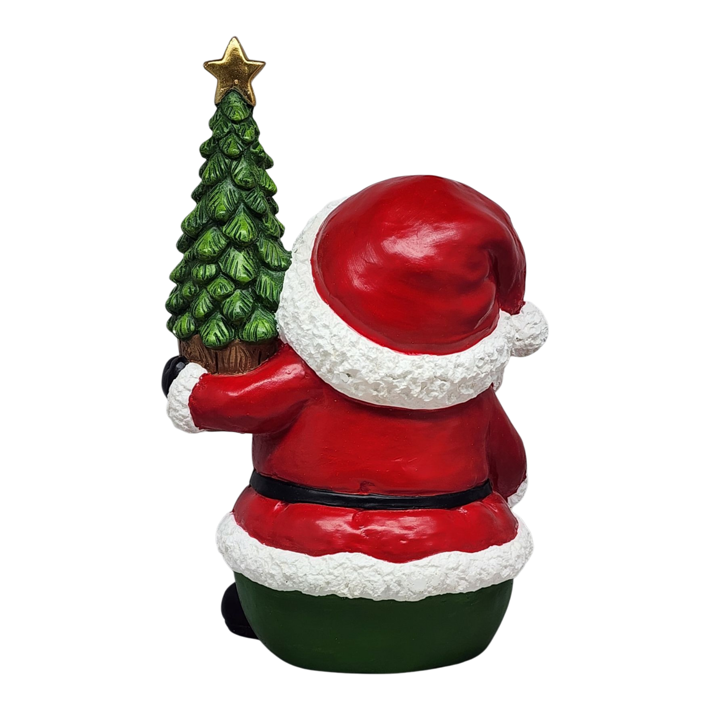 Jolly Santa with Moving Eyes and Christmas Tree