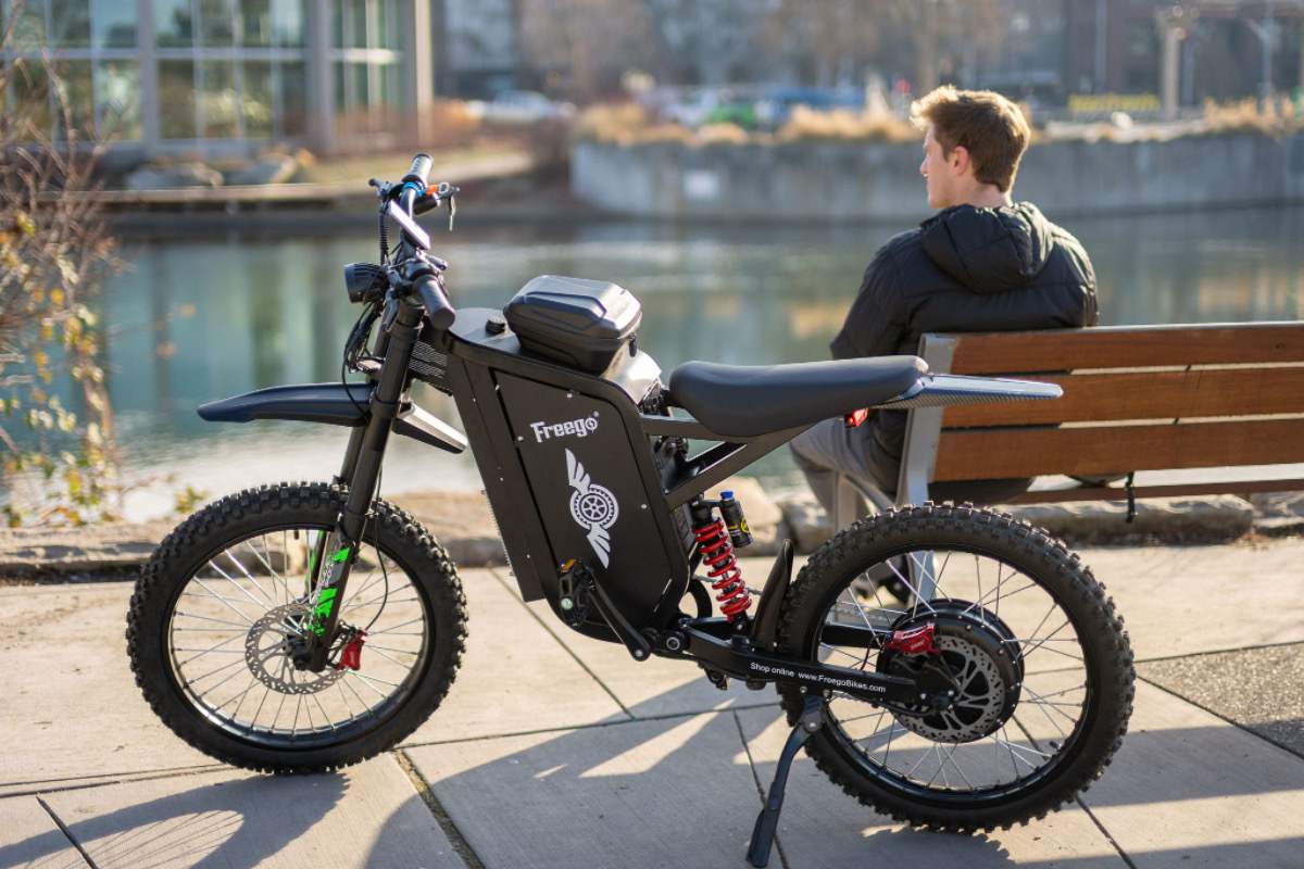 Freego X3 All-Terrain Electric Dirt Bike with Pedals