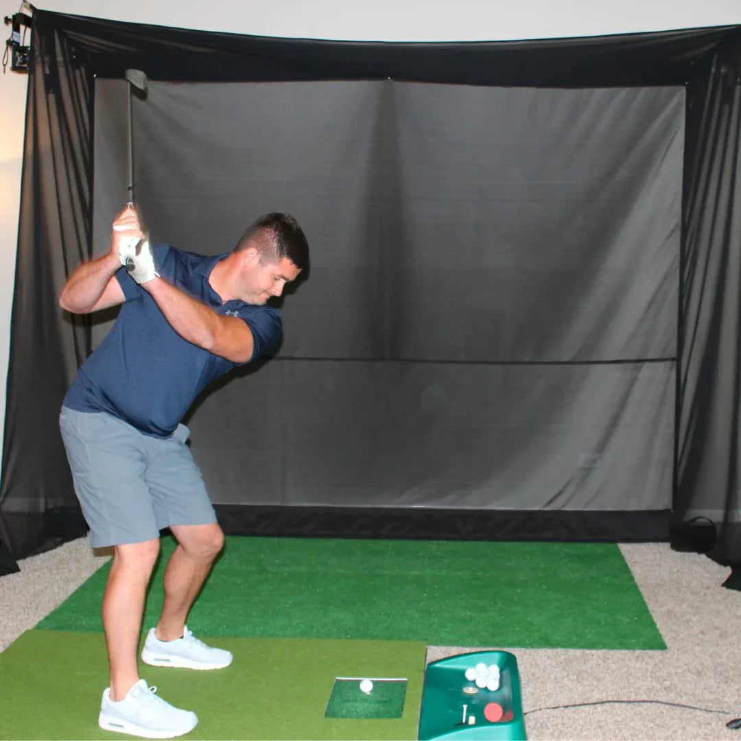 G-TRAK Retractable Hitting Net - 16' Garage Door x 10' Net