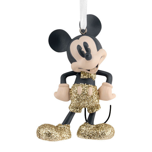 Mickey Mouse Glitter Bowtie Ornament