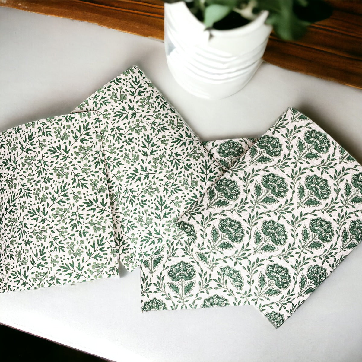 Garden Multipurpose Eco Cloths Reusable Biodegradable Kitchen Cloths Set Of 3